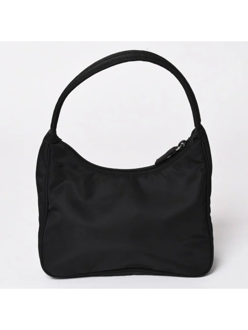 Prada Hobo Handbag Nylon Black